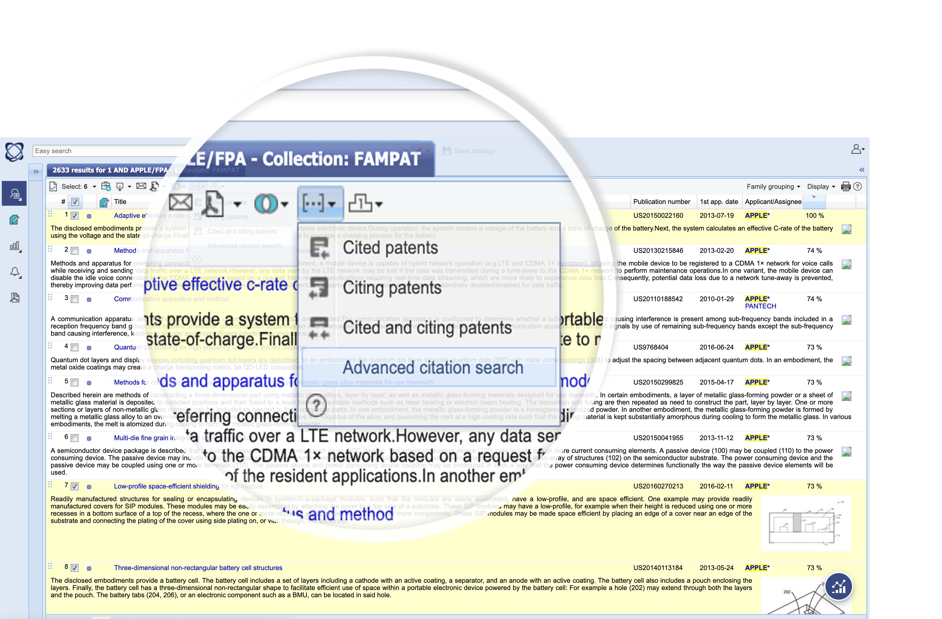 Orbit Intelligence Advanced Citation Search