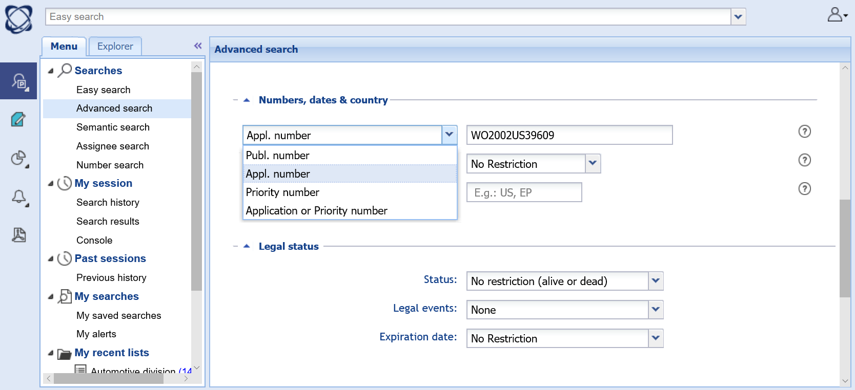 Improved patent searching