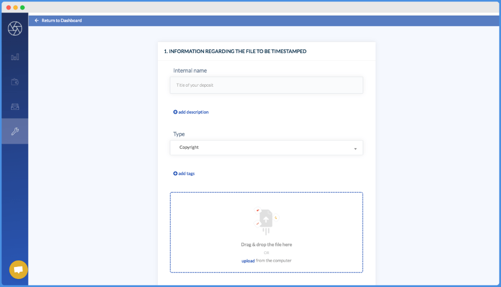 Orbit Blockchain dashboard