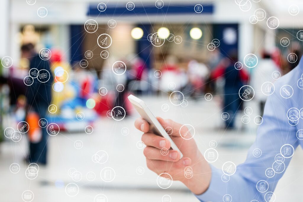 Person Using a Mobile Phone